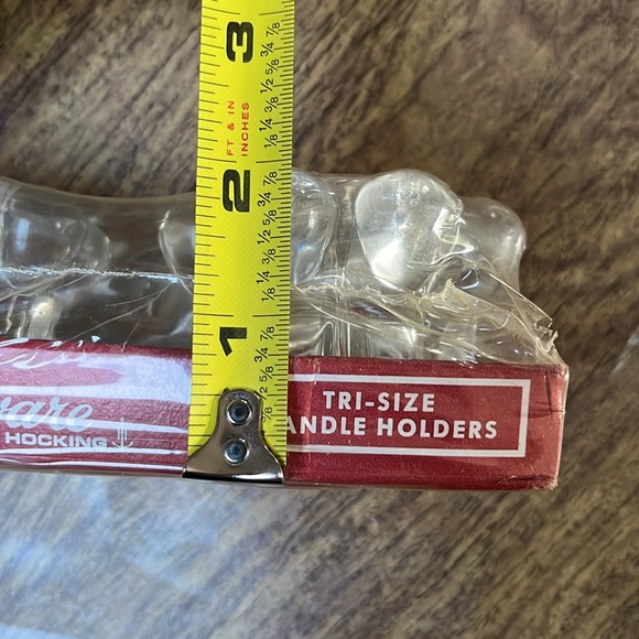 Anchor Hocking Nova Vintage Fine Glassware Tri-Size Candle Holders Original Box - Picture 11 of 13